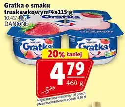 Prim Market Gratka o smaku truskawkowym 4x115g Danone oferta