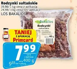 Prim Market Rodzynki sułtańskie 400g Los Bakalios oferta