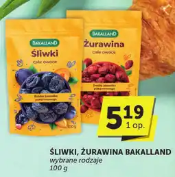 ABC Śliwki, żurawina Bakalland 100g oferta