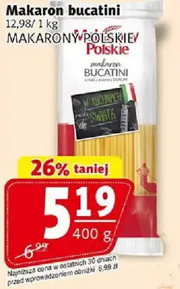 Prim Market Makaron bucatini 400g Makaron Polski oferta