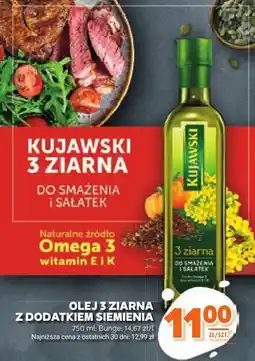 Stokrotka Olej Kujawski 3 ziarna z dodatkiem siemienia 750ml oferta