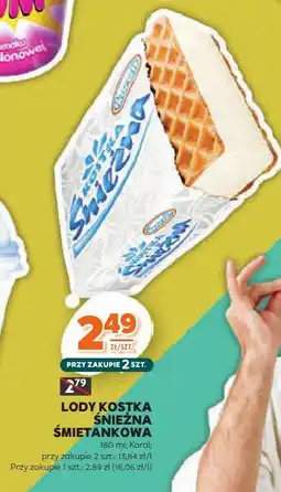 Stokrotka Lody kostka śnieżna śmietankowa 180ml Koral oferta