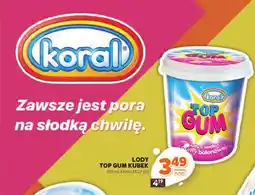 Stokrotka Lody Top Gum kubek 150ml Koral oferta