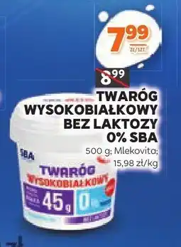 Stokrotka Twarożek wysokobiałkowy bez laktozy 0,5% SBA 500g Mlekovita oferta