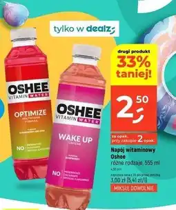 Dealz Napój wake up Oshee Vitamin Water oferta
