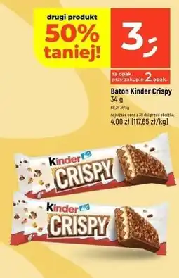 Dealz Baton Kinder Crispy oferta