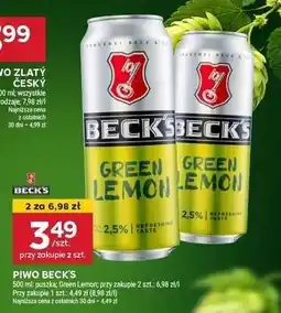Stokrotka Market Piwo Beck's Green Lemon oferta