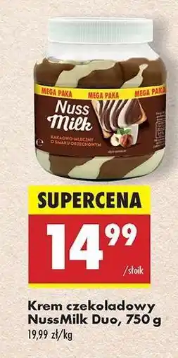 Biedronka Krem czekoladowy Nussmilk Duo, 750 g oferta
