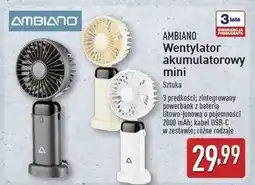 ALDI Wentylator akumulatorowy mini Ambiano oferta