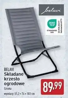 ALDI Krzesło ogrodowe składane Belavi oferta