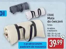 ALDI Mata do ćwiczeń 180 x 70 0.7 cm Crane oferta