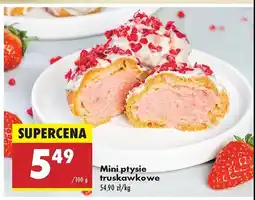 Biedronka Mini ptysie truskawkowe oferta