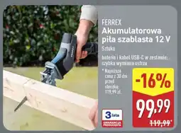 ALDI FERREX Akumulatorowa piła szablasta 12 V oferta