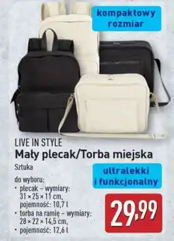 ALDI Mały plecak/Torba miejska oferta