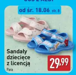 ALDI Sandały dziecięce z licencją oferta
