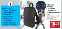 ALDI LIVE IN STYLE Plecak/Saszetka/Listonoszka antykradzieżowa oferta