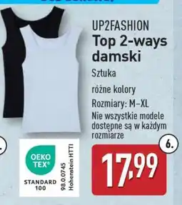 ALDI UP2FASHION Top 2-ways damski oferta