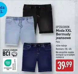ALDI UP2FASHION Moda XXL Bermudy jeansowe oferta