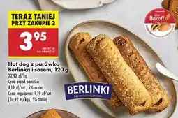 Biedronka Hot dog z parówką Berlinką i sosem , 120 g oferta