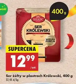 Biedronka Ser żółty w plastrach Królewski, 400 g oferta
