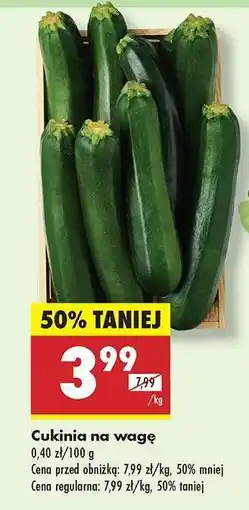 Biedronka Cukinia na wage oferta