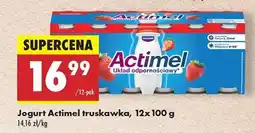 Biedronka Jogurt Actimel truskawka 12x100 g oferta