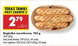 Biedronka Bagietka czosnkowa 165 g oferta