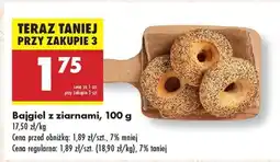 Biedronka Bajgiel z ziarnami, 100 g oferta