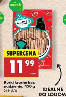 Biedronka Rurki kruche bez nadzienia, 450 g oferta