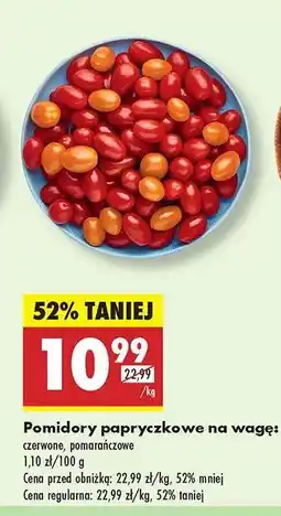 Biedronka Pomidory papryczkowe na wagę oferta
