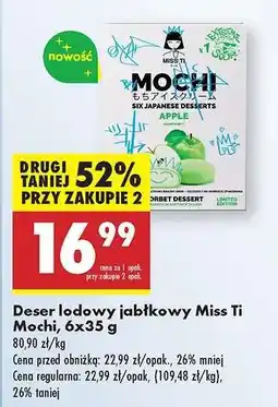 Biedronka Deser lodowy jabłkowy Miss Ti Mochi, 6x35 g oferta
