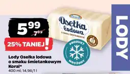Netto Lody Osełka lodowa o smaku śmietankowym Koral oferta