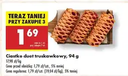 Biedronka Ciastko duet truskawkowy 94 g oferta
