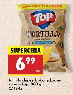Biedronka Tortilla chipsy kukurydziane solone Top, 300 g oferta