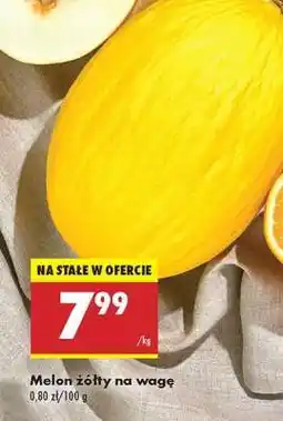 Biedronka Melon żółty na wage oferta