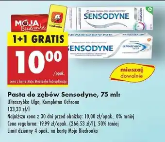 Biedronka Pasta do zębów Sensodyne, 75 ml oferta