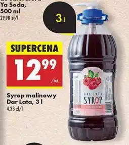 Biedronka Syrop malinowy Dar Lata, 3 l oferta