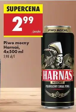Biedronka Piwo mocny Harnaś, 4x500 ml oferta