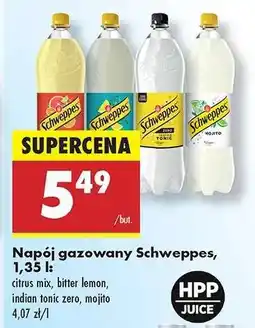 Biedronka Napój gazowany Schweppes, 1,35 l oferta