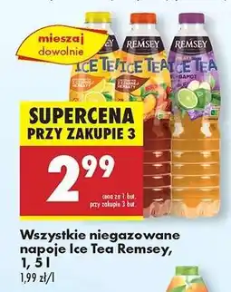 Biedronka Wszystkie niegazowane napoje Ice Tea Remsey, 1,5 l oferta