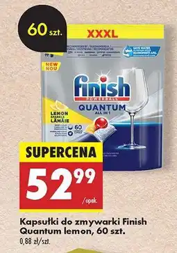 Biedronka Kapsułki do zmywarki Finish Quantum lemon, 60 szt oferta