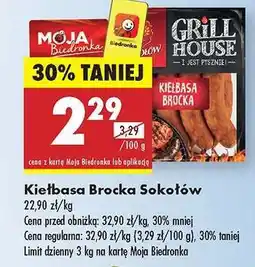Biedronka Kiełbasa brocka Sokołów oferta