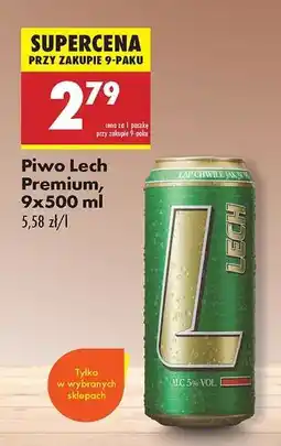 Biedronka Piwo Lech Premium, 9x500 ml oferta