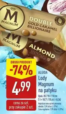 ALDI Algida Lody Magnum na patyku oferta