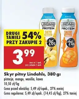 Biedronka Skyr pitny Lindahls, 380 g oferta