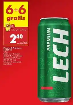 Biedronka Piwo Lech Premium , 6x500 ml oferta