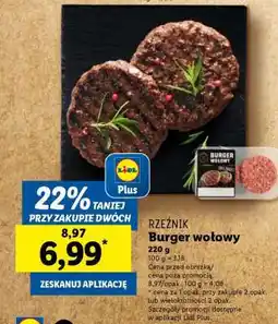 Lidl RZEŹNIK Burger wołowy oferta