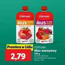 Lidl FORTUNA Mus warzywny oferta