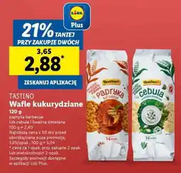 Lidl TASTINO Wafle kukurydziane oferta
