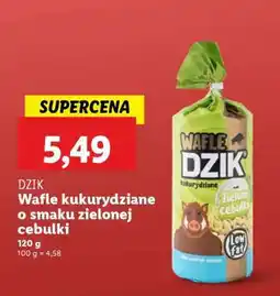 Lidl DZIK Wafle kukurydziane o smaku zielonej cebulki oferta